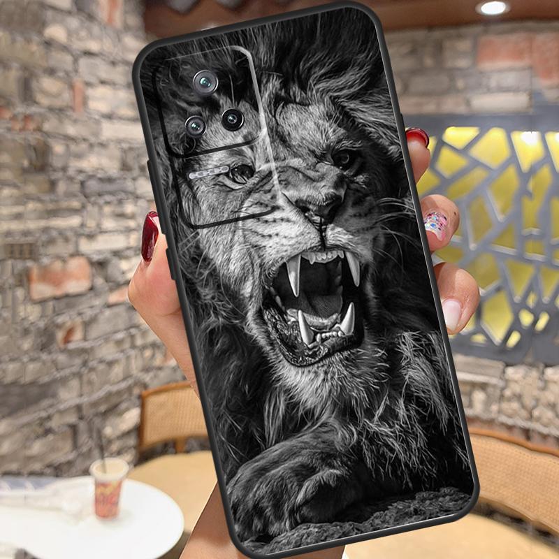 Animal Lion Case For Xiaomi 15 Ultra 13 14 11T 12T 13T 14T Pro POCO X7 X3 X5 X6 Pro M6 F5 F6 Pro Cover