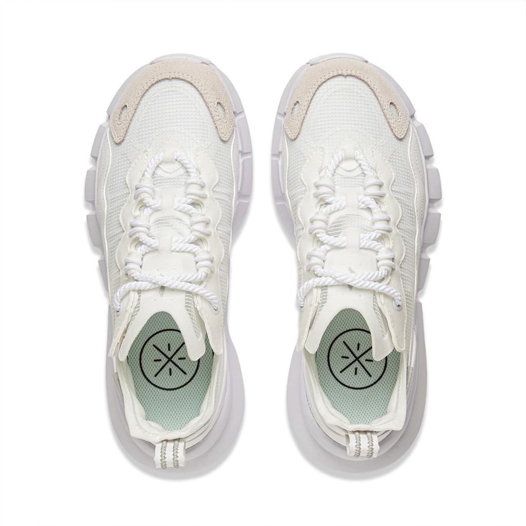 Li Ning Wade Essence Bequeme Vielseitige Rutschfeste Abriebfeste Low-Top Basketballschuhe Damen Sneaker Weiß ABCV026-1