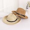 Summer Men's Western Cowboy Hat Outdoor Travel Shade Breathable Beach Hat Big Eaves Fishing Leisure Sun Hat