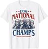 1776 Nationale Champions Patriotisches Amerika Gründerväter T-Shirt