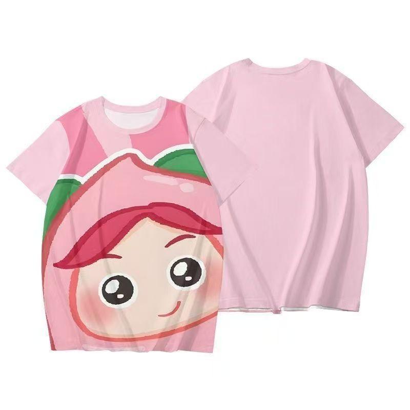 

Summer New Fruit Warriors Series Printed Trendy Children s T-Shirt, Cute and Versatile Short Sleeve for Boys and Girls 160