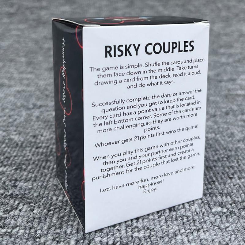Risky Couples Card Game With Colorful Packaging For Couples Relationship Building