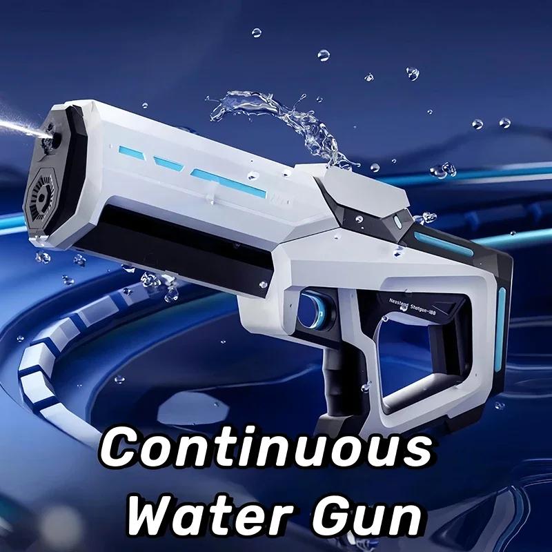 Electric Water Guns For Adults Powerful Squirt Automatic Water Suction Water Blasters Summer Outdoor Beach Toysfor Boy