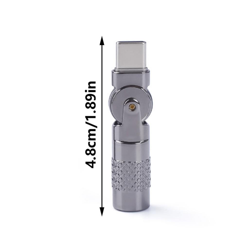 Adaptér Typ C na Typ C 60W Pravý úhel Samec na Samici pro Laptop Telefon Tablety pro Rychlé Nabíjení