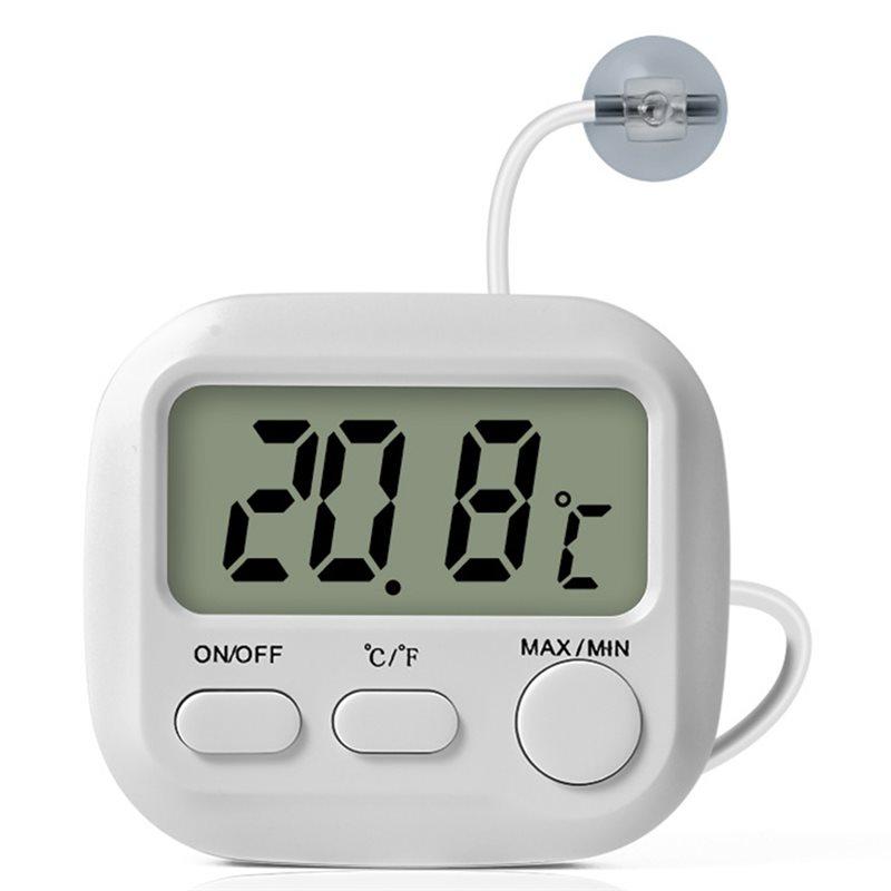 A84E-Термометр для аквариума с датчиком Цифровой термометр Термометр для аквариума ±0,1℃ Высокая точность Для аквариума с морскими растениями белый