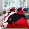 Bull Skull Bedding Set Boho Mandala Duvet Cover for Children Teens Bohemian Feather Print Comforter Cover Animal Skull Pattern