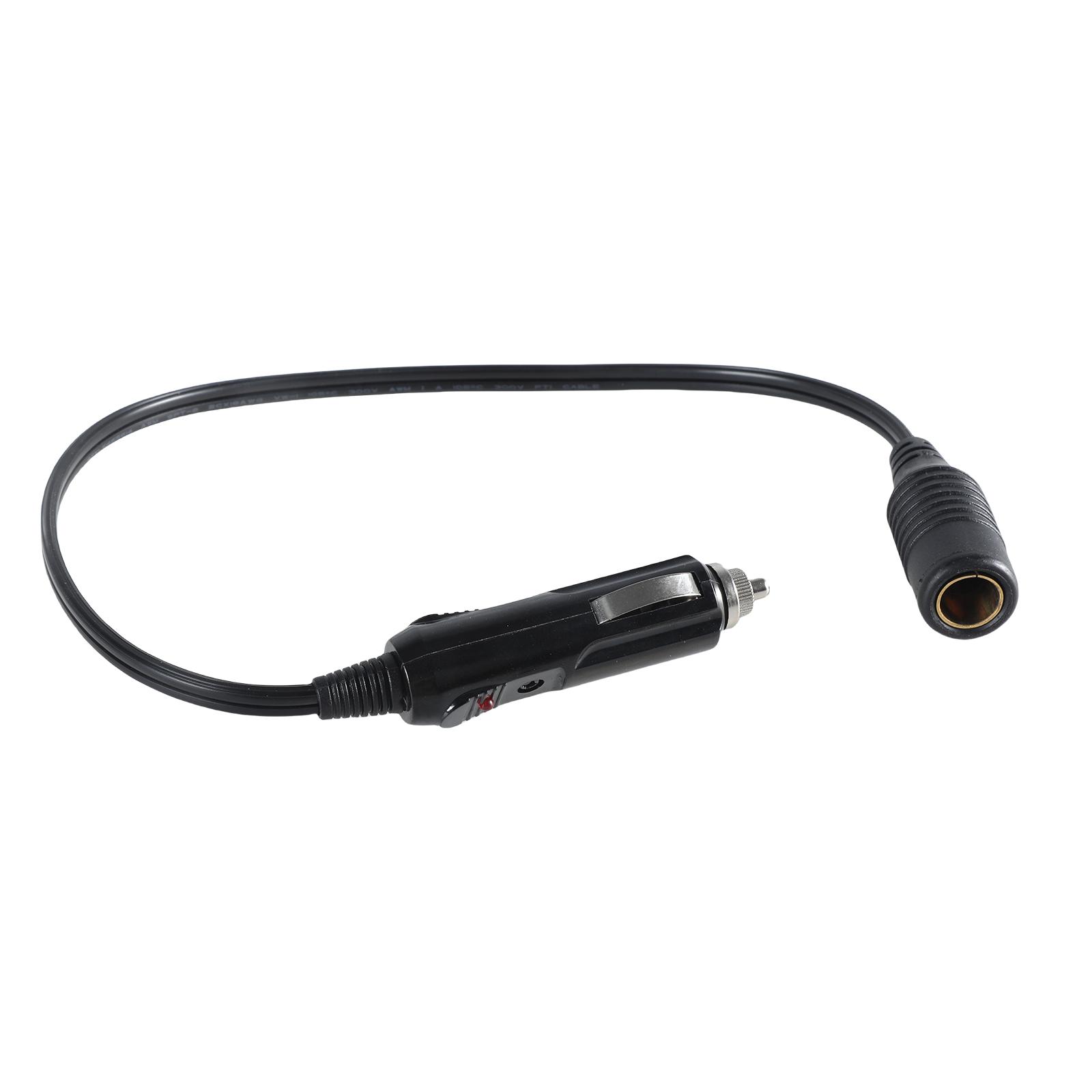 

50cm Auto Socket to DIN Charging Cable Male to Female Power Supply Cord for Motorcycles LED Light 1