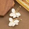 European and American fashion exaggerated atmosphere irregular dripping oil paint petal earrings light luxury fashionable high-end earrings