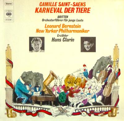 LP Record LEONARD BERNSTEIN NEW YORKER PHILH  Saint Saens Karneval Der Tiere  Mr S72567 CBS Germany Classical Used