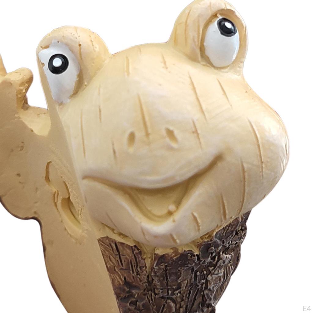 Frog Statue Sculpture Collection Desk Display Resin Figurine Ornament for Indoor Anniversary