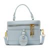 Niche high-end portable bucket bag contrasting color women's new fashion popular shoulder messenger bag