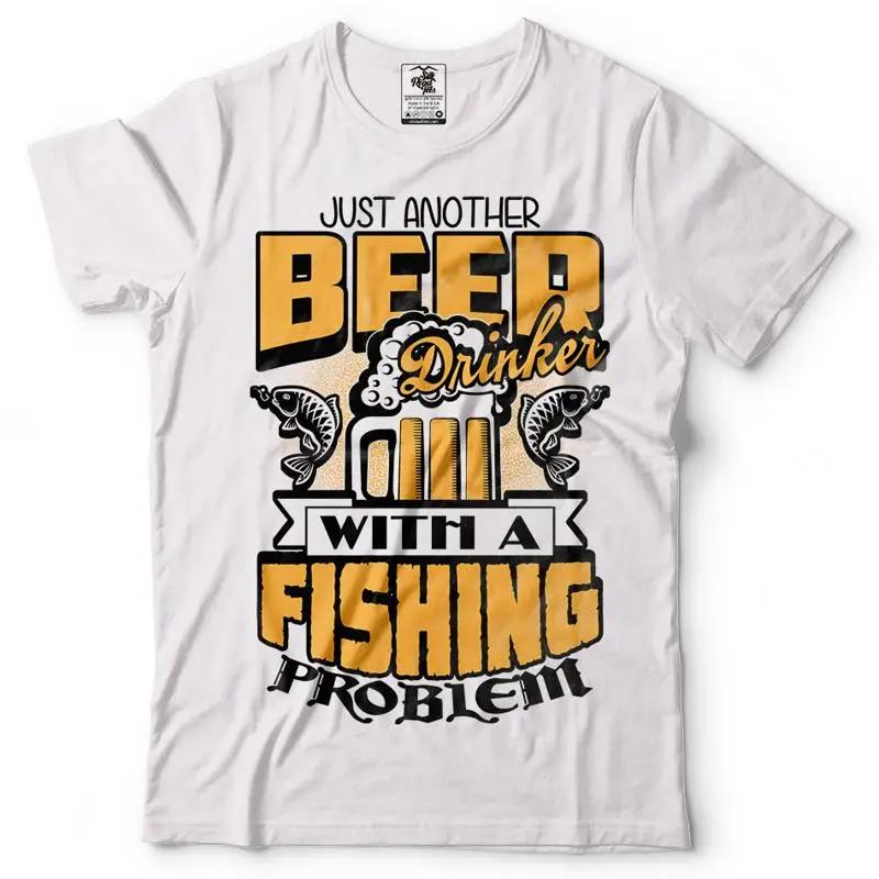 Fishing Beer T Shirt Birthday Hobby Christmas