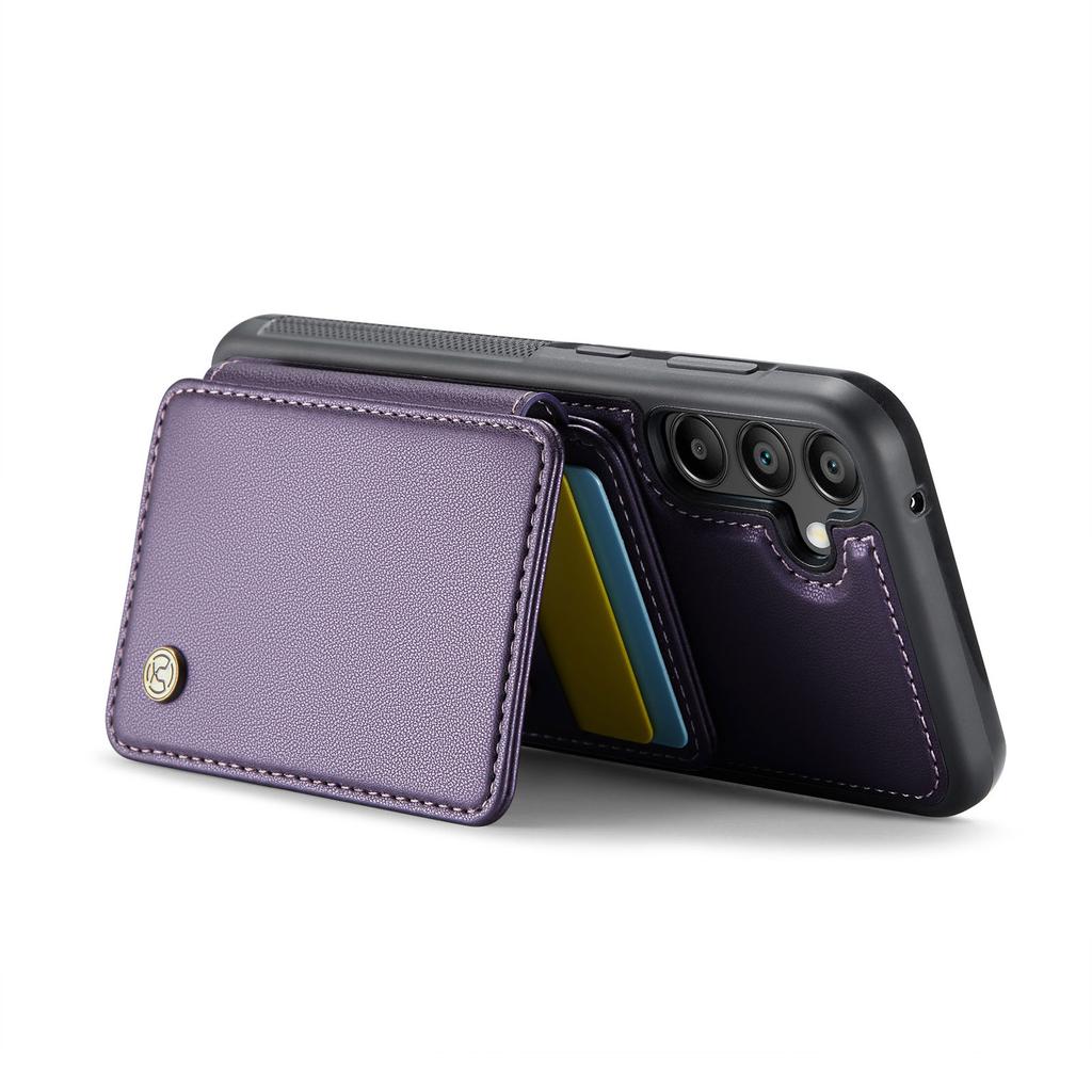 JEEHOOD J05 För Samsung Galaxy A55 5G Fodral Läder Mobilskal med Avtagbar Magnetisk Kortficka