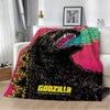 G-Godzilla-S 2 M-Monster King Classic 3D Flannel Blanket Soft Throw Blanket Art For Home Decor Bedroom Bed Sofa Picnic Fans Gift