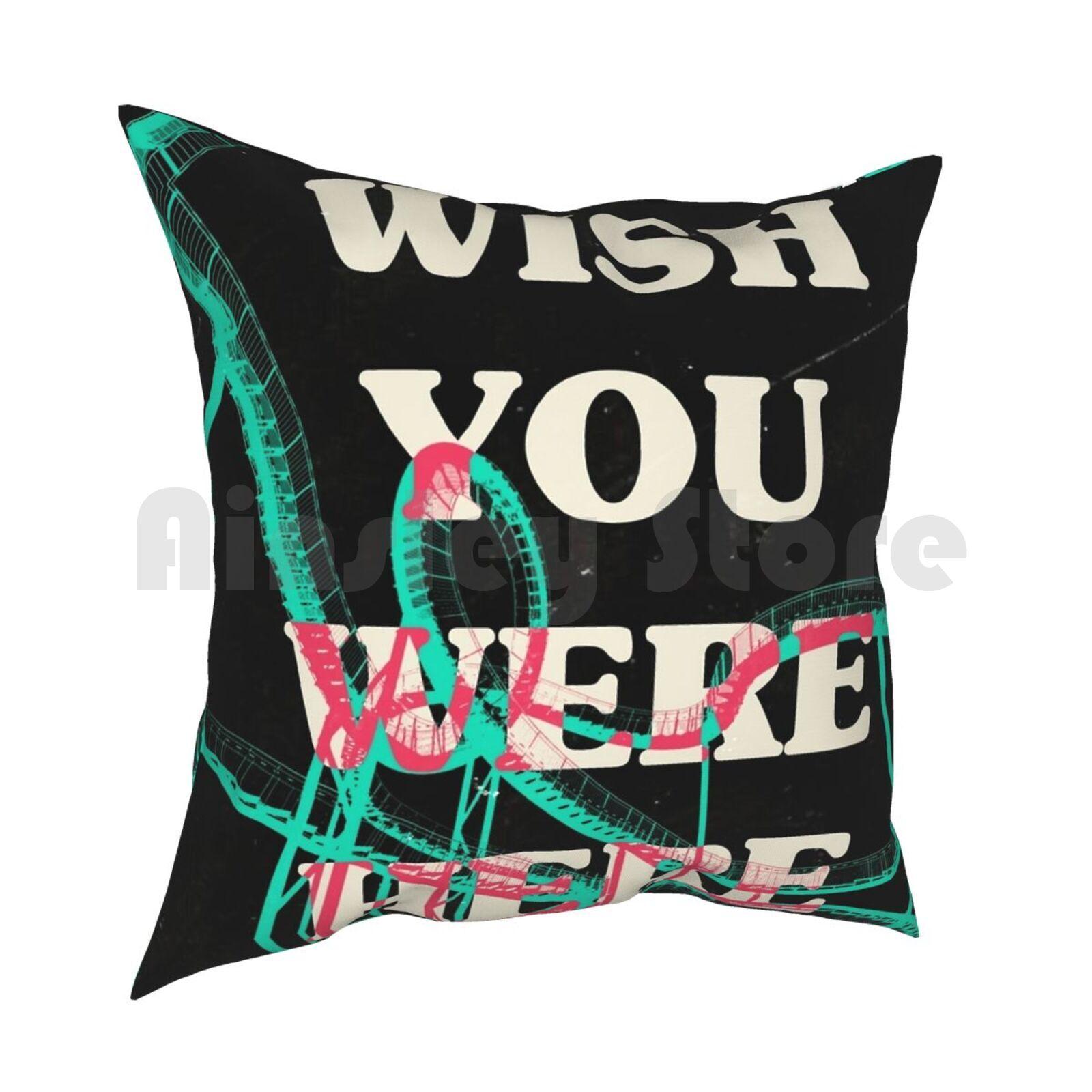 Wish You Were Here Pillow Case Printed Home Soft Throw Pillow Wish You Were Here Travis Rap Music 30x30cm 12x12in