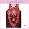 Premium Quality Graphic 3d Print Skull Mens Gym Muscle Vest Shirt Sport Fitness Tank Tops