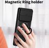 Slide Camera Cover Compatible for Google Pixel 6 Case With Built-in Ring Stand and Folding Stand