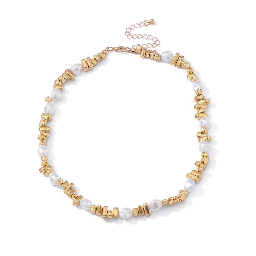 Irregular Beaded Choker Collar Collarbone Chain Female, Simple Ins Star Cross Fringed Collar