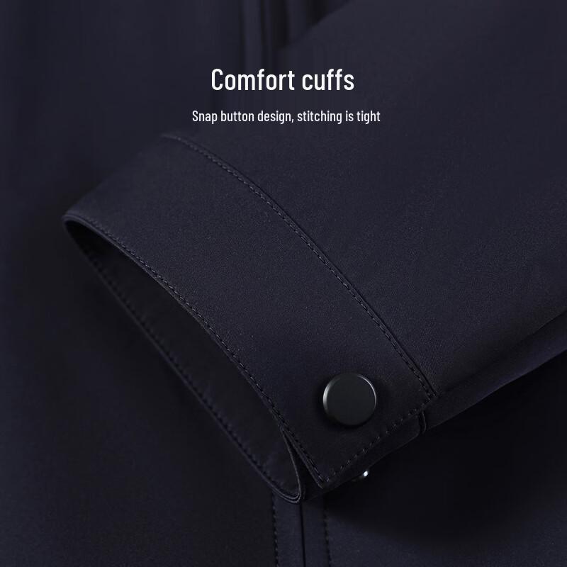 Antonio Men's Classic Lapel Windproof Business Jacket