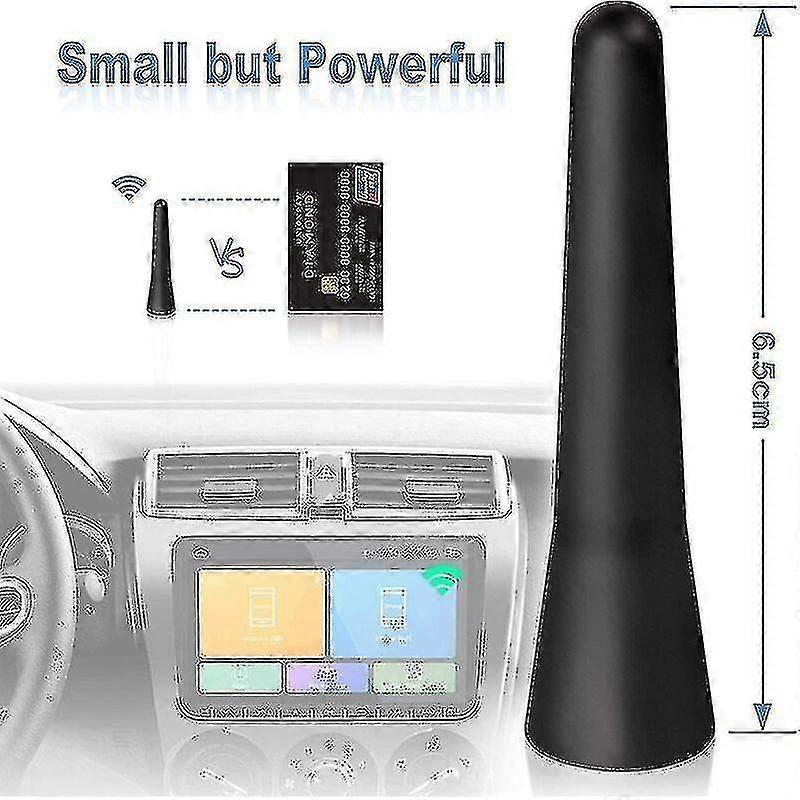 Auto Fm Dab Antenna Car Radio Antenna 6.5 Cm Short Mini Car Antenna With Powerful Fm/am/dab Receiving Function - Ri