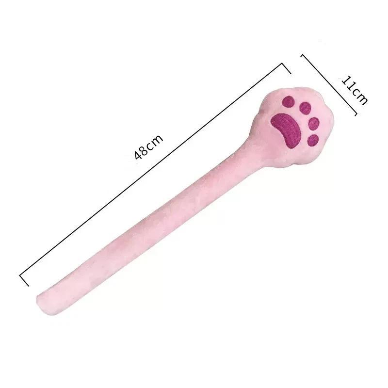 1Pcs Back Pain Relief Portable Body Vibration Hammer High Elasticity Latex Velvet Massage Pat Fu Character Slap Stick Massager