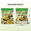 1000pcs 6 In 1 Engineering Crane Truck Building Blocks City Construction Bricks Bulldozer Car Set for Children Kids TOYS