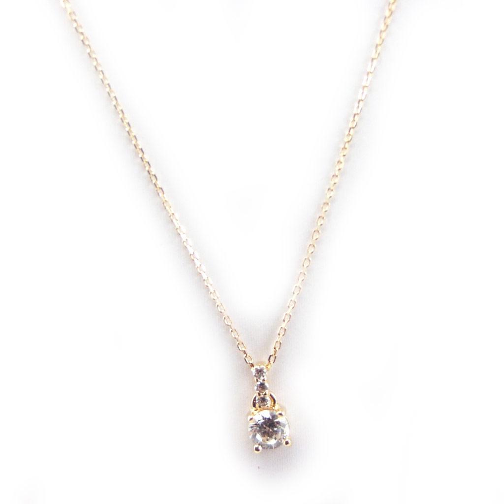 Altesse [F7092] - Gold Plated Necklace 'Essentiel' White Gold - 6 Mm