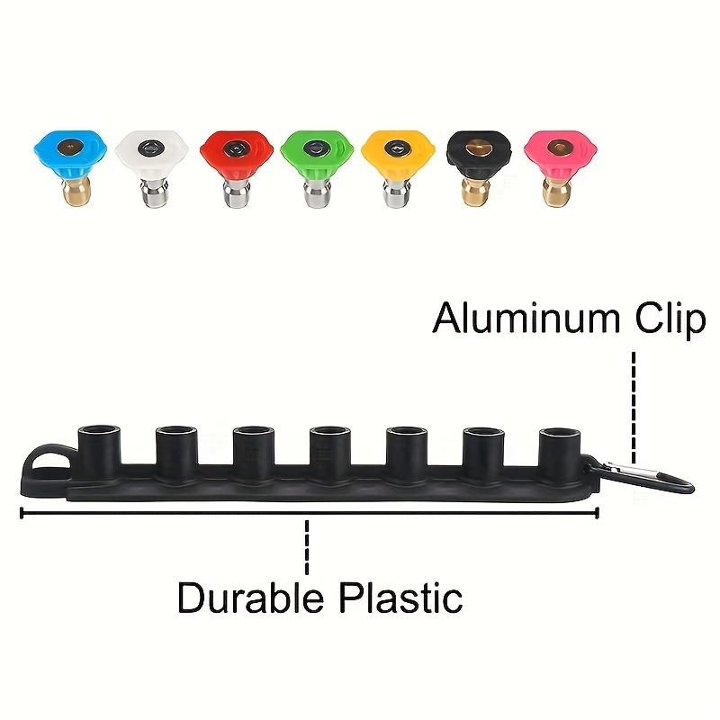 High-pressure Washer Lance, 7pcs High-pressure Washer Nozzle Tip Set with Nozzle Holder, 1/4-inch (approx. 0.24inch) Quick Connect, 4000 PSI