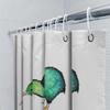 Natur Vogel Duschvorhang Wald Tierwelt Badezimmer Dekoration Tropische Tiere Wasserdicht Waschbar Heimdekor Vintage Muster Backdr