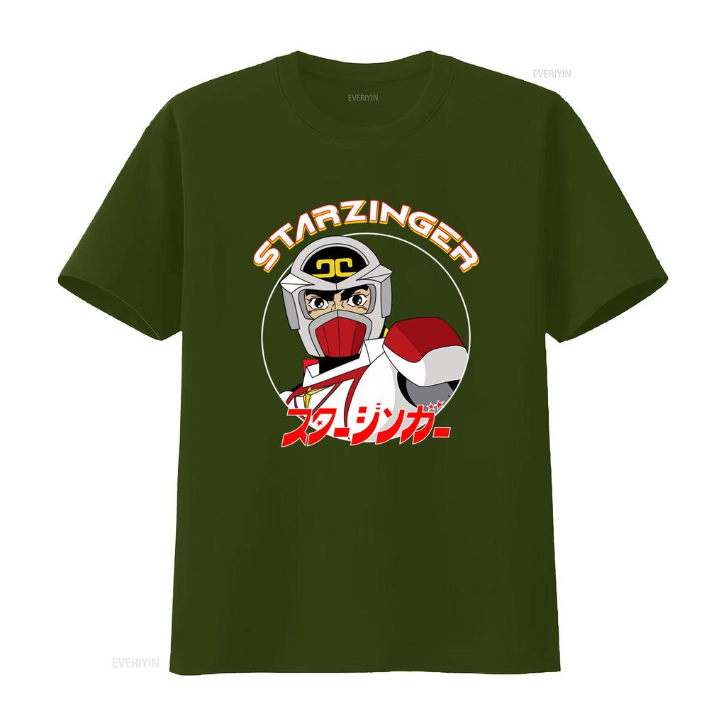 Starzinger Retro Japanese Sci Fi Space Opera Animated T Shirt for Unique Design vintage Washed Soft Stretched Unisex streetwear