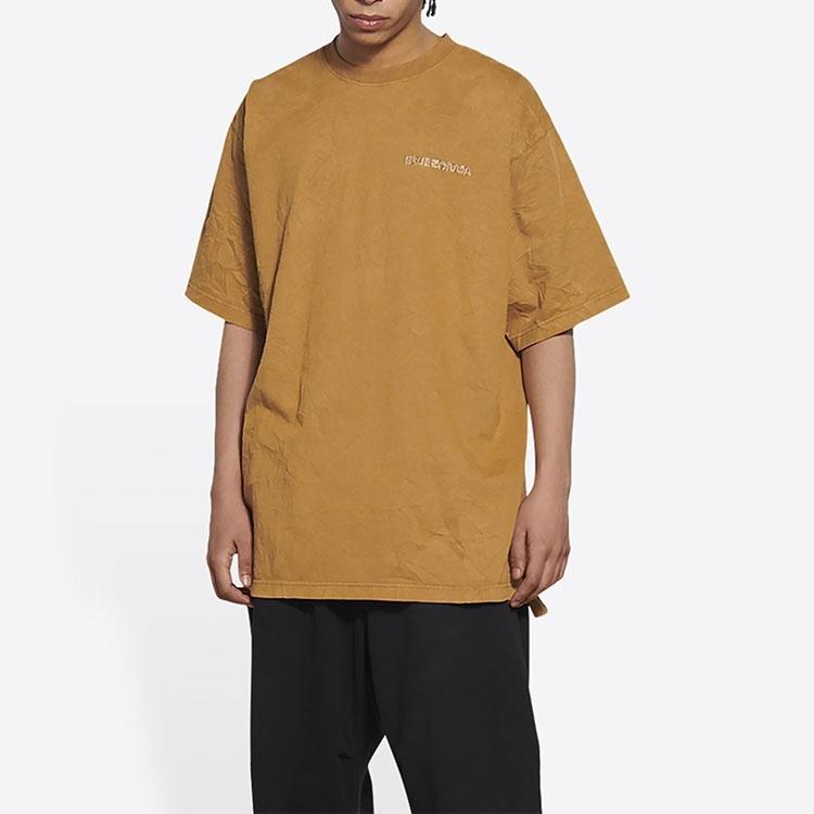 Balenciaga Logo T-Shirt Medium Fit 'Beige' Men's 612966TLVB39504