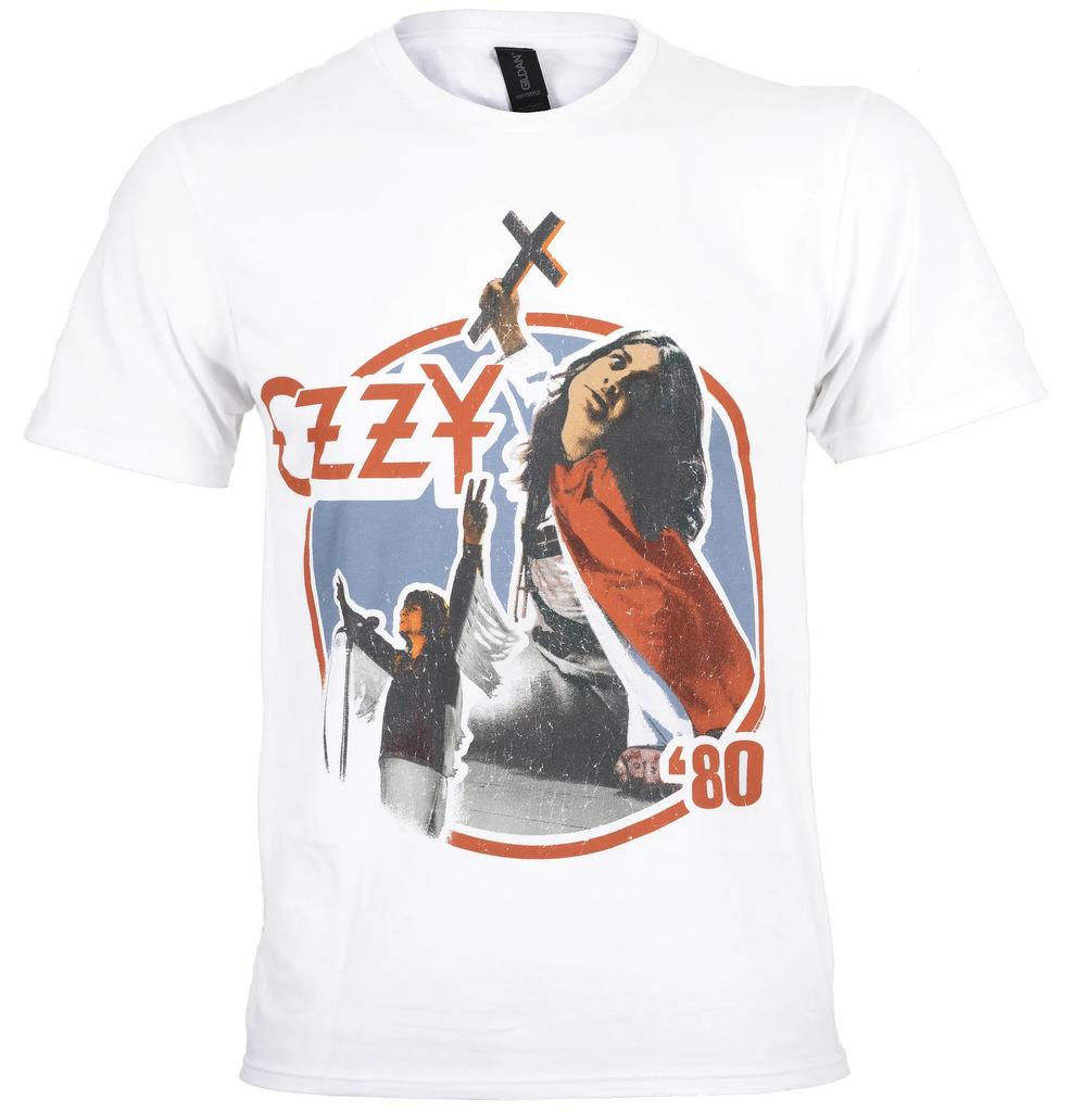 Official Ozzy Osbourne Blizzard Of Ozz T Shirt 1980 Tour White New S to XXL
