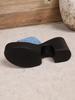 Damen Übergröße Plateau-Sandalen aus Denim – Sommer 2025 Kollektion, Größe 43