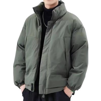 Men's Thick Warm Stand Collar Cotton Jacket - Autumn/Winter Casual Trendy Outerwear