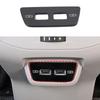 Stainless Steel Gear Box Panel Cover Brushed Black Door Audio Speak Sound Trim Frame For Volkswagen VW T-cross Tcross -