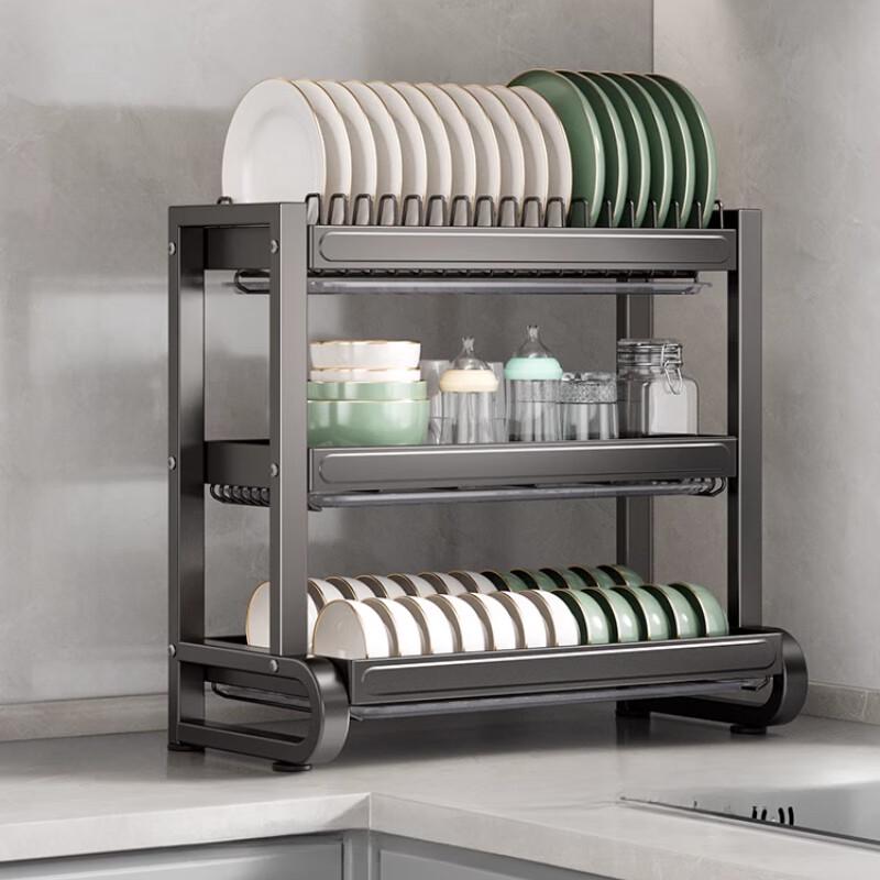 Yingbai 3-Tier Countertop Dish Drying & Storage Rack