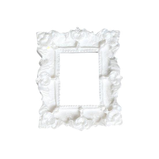Barock Mini-Bilderrahmen Retro Kleiner Fotorahmen Vintage Winziger Fotorahmen DIY Zubehör für Schmuck Handyhüllen Kühlschrankmagnete Basteln