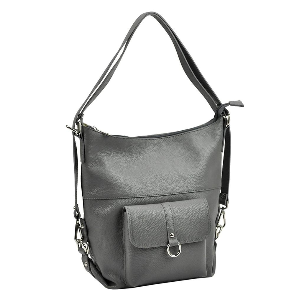 Duża Damska Skórzana Torebka Na Ramię PATRIZIA