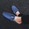 Mode Half Drag Retro Social Loafers Herren Freizeitschuhe Herren Flache Muller Schuhe Brogue Mode Club Komfort Slipper Sommer Herrenschuhe