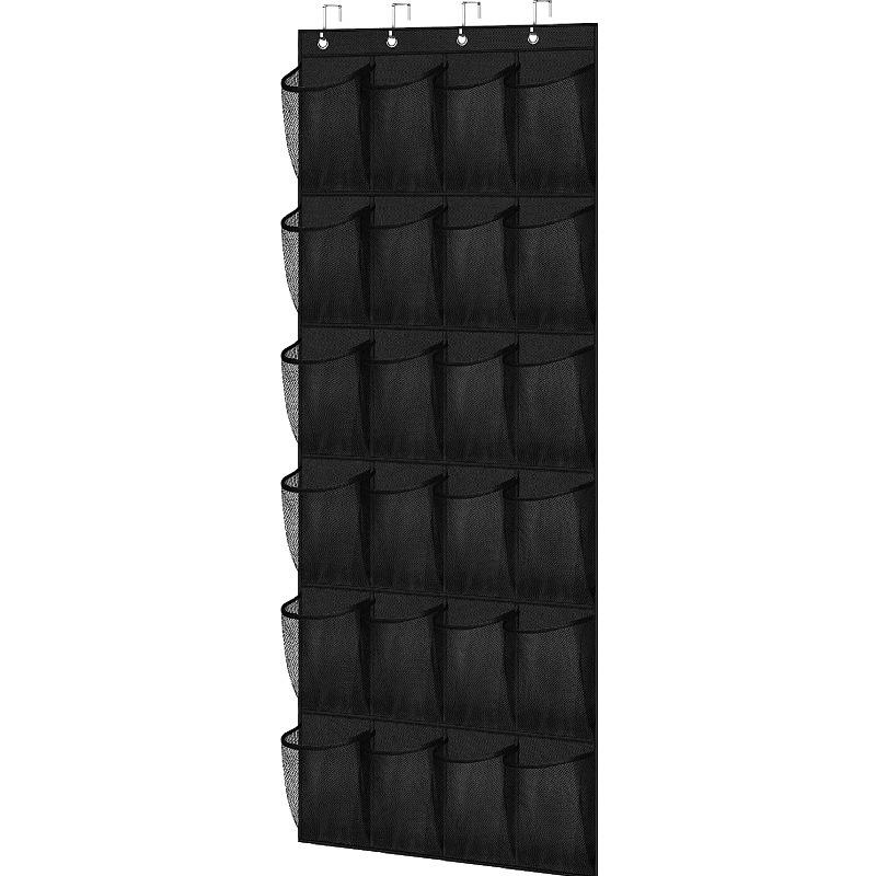 The organizer of the shoe storage bag wall 24 bag rack has clothes and shoe pendants installed on the back wall door toy storage