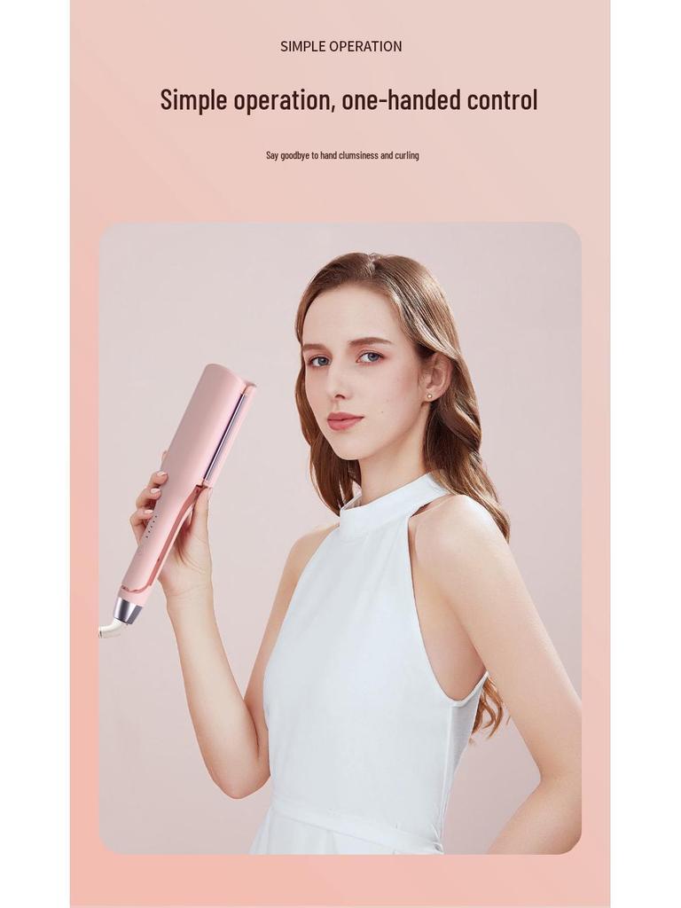 32mm V-Shaped Egg Roll Curling Iron for Large Waves & Rippled Curls