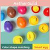 Wooden Educational Toy Twist Egg Shape Matching For Kids Learning And Cognitive Development