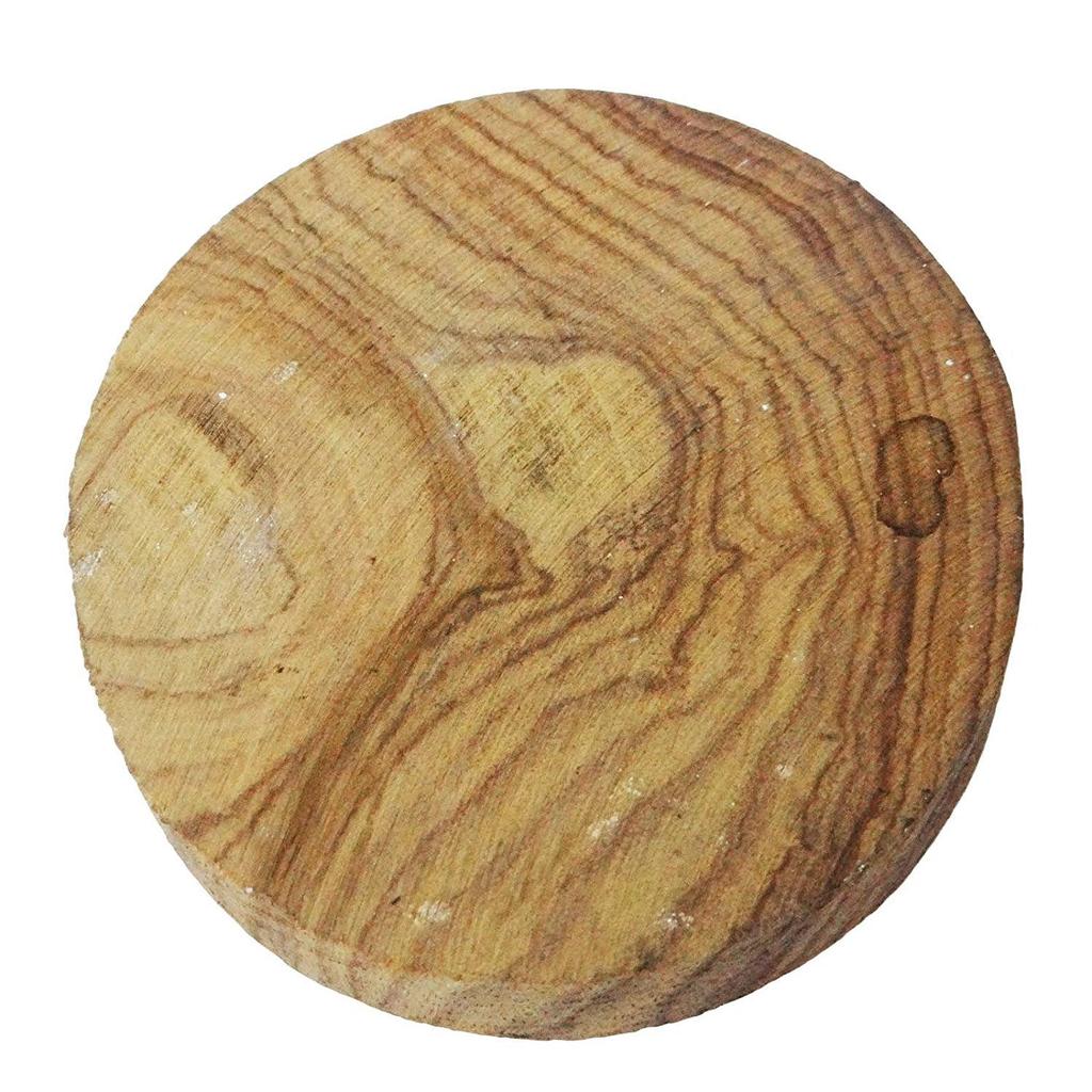 IBA Indianbeautifulart Fabric Printing Wooden Block Round Shape Floral Pattern Designer Textile