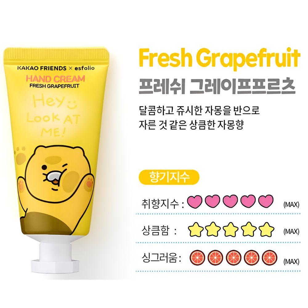 Kakao Friends X ESFOLIO Look At Me Hand Cream 5 Types Gift Set Moisturizing Hand Care Set