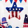 Independence Day Wreath Decoration Hanging Pendant Red White And Blue Five-Pointed Star Hanging Wall Hanging Door Hanging