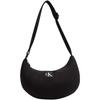 Minimalist Embroidered Logo Fashion Small Fabric Shoulder Bag Medium Women Bags Space-Black DH3619-001