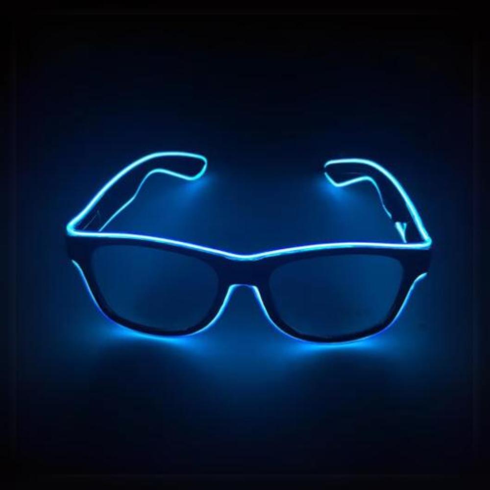 Glowing glasses LED gadget party funny blue frames St. Andrew's Day