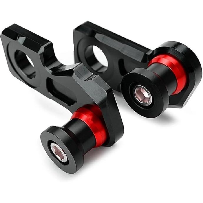 

Для Honda CB650R CBR650R CB650F CBR650F CB CBR 650R 650F Блок регулировки цепи Рама маятник Катушки слайдеры Аксессуары(черный) красный