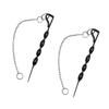 Corrosion Resistant Rain Chain Support Stakes Heavy Iron Helical Design Suitable For Outdoor Windproof Mounting 2 Piece