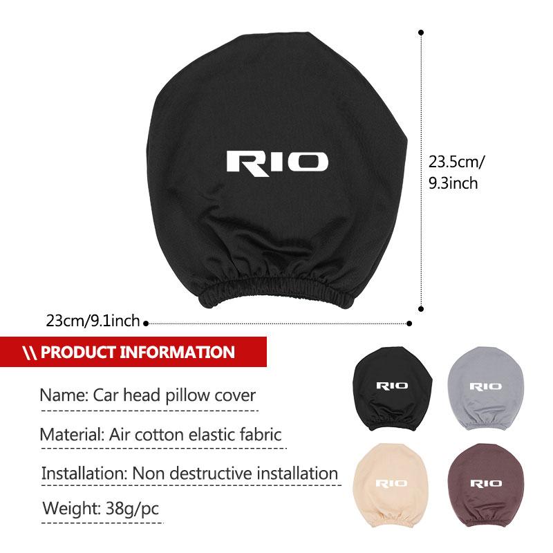 For KIA Car Seat Headrest Cover Protector Anti-slip Case Soul Spectra Niro Cadenza Sephia Carens Forte Stinger NI5